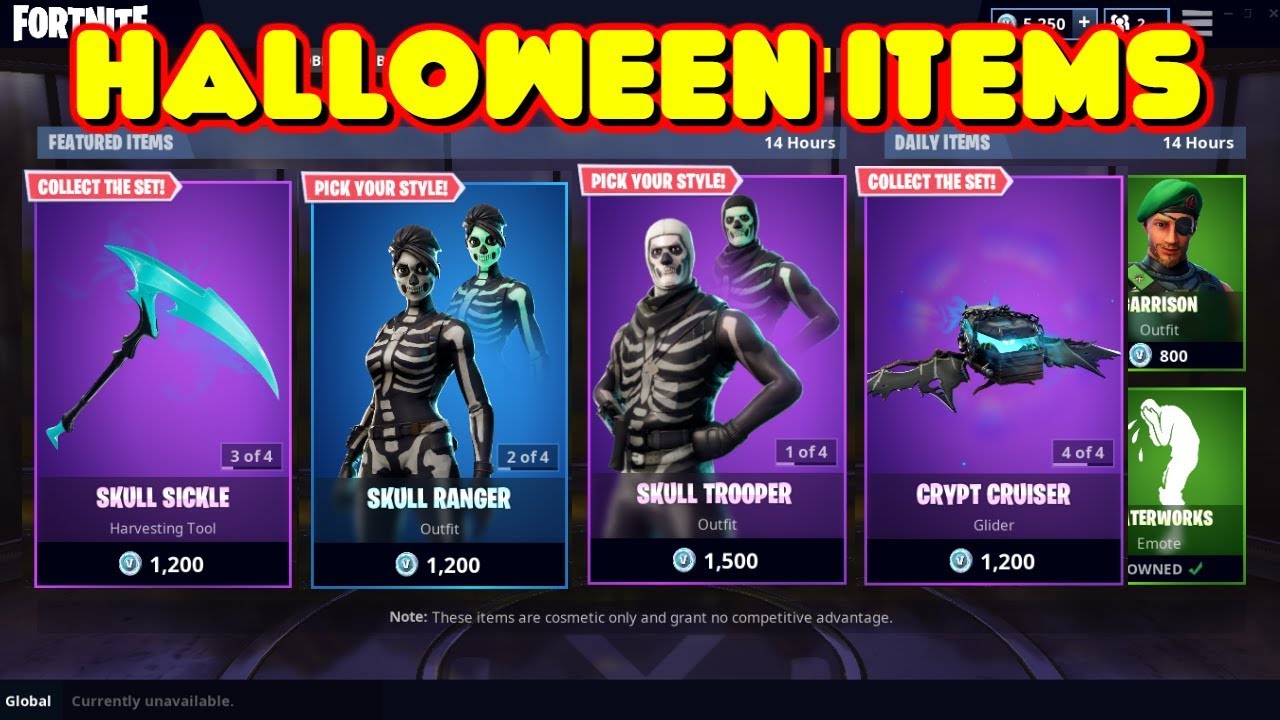 SKULL TROOPER AND SKULL RANGER IN FORTNITE ITEM SHOP - YouTube