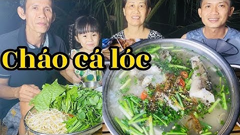 Cha cắm câu được mấy con cá lóc mẹ nấu nồi cháo cá lóc bổ dưỡng cho cả nhà ✅CƠM NHÀ MẸ NẤU T94