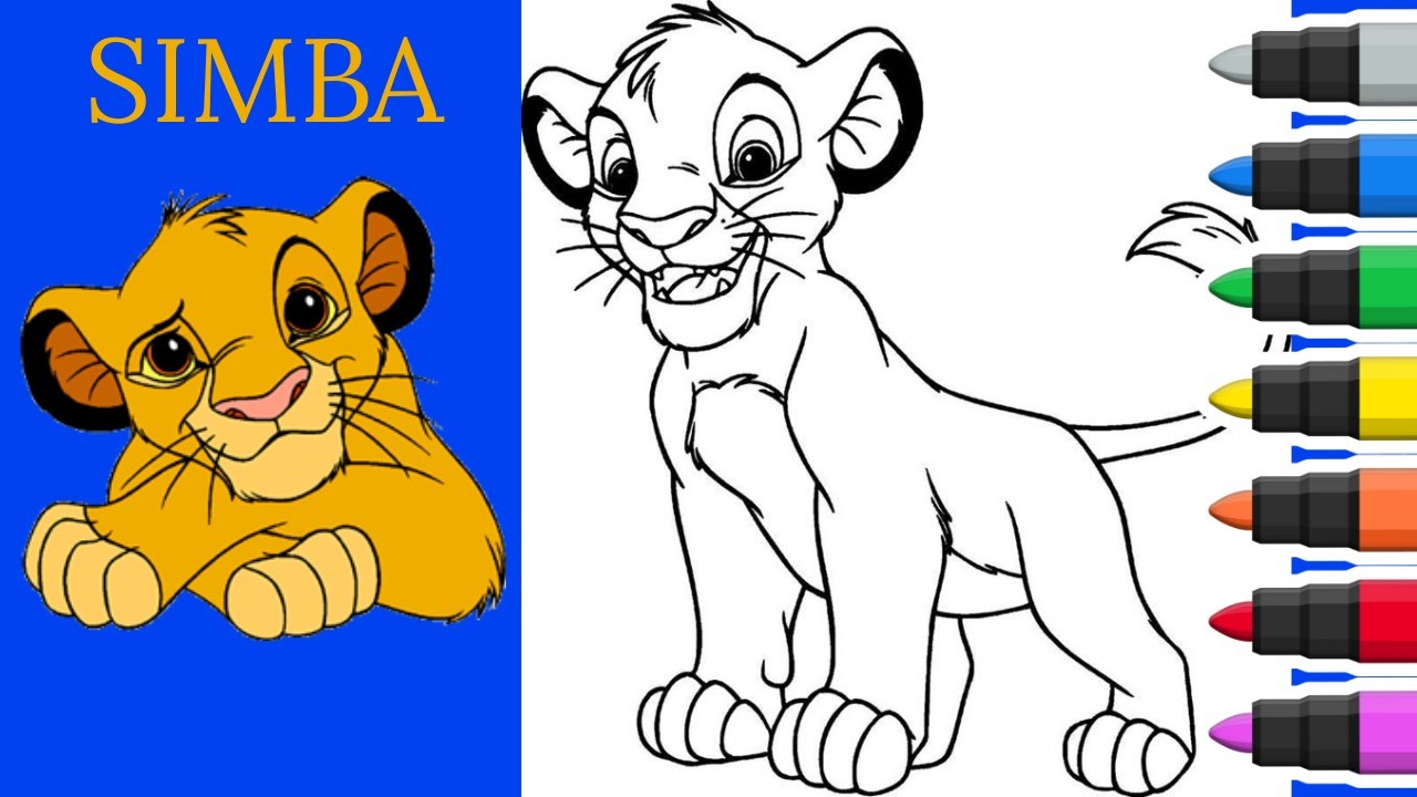 Watch Me Color Simba from Lion King - You Won't Believe the Results ...