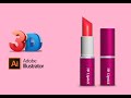 how to design 3D Lipstick tutorial _ Adobe illustrator 3D