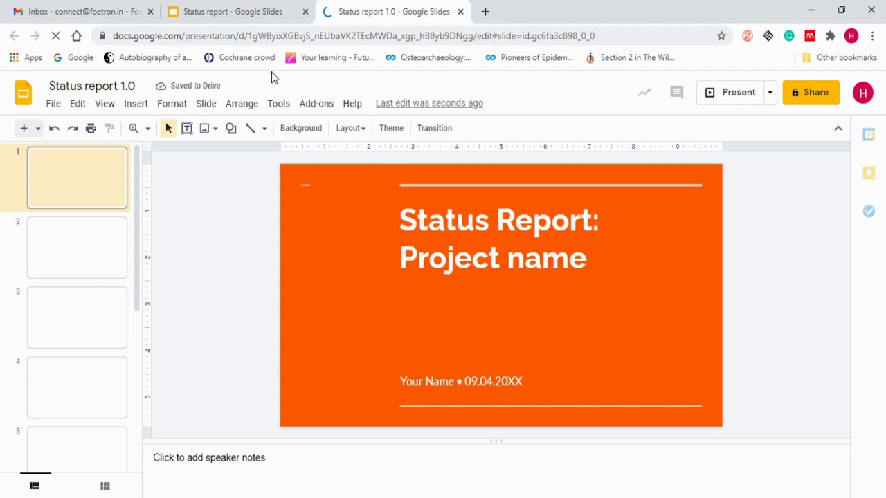 How To: Full Tutorial for New Google Slides Presentation (Part 1)