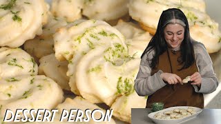 Easy Shortbread Cookies (Lime Squiggles) with Claire Saffitz | Dessert Person