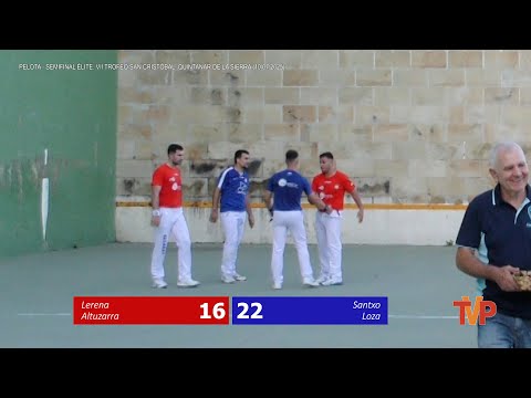 Pelota Mano. Trofeo San Cristóbal. Lerena - Altuzarra vs Santxo - Loza. Quintanar de la Sierra 2025