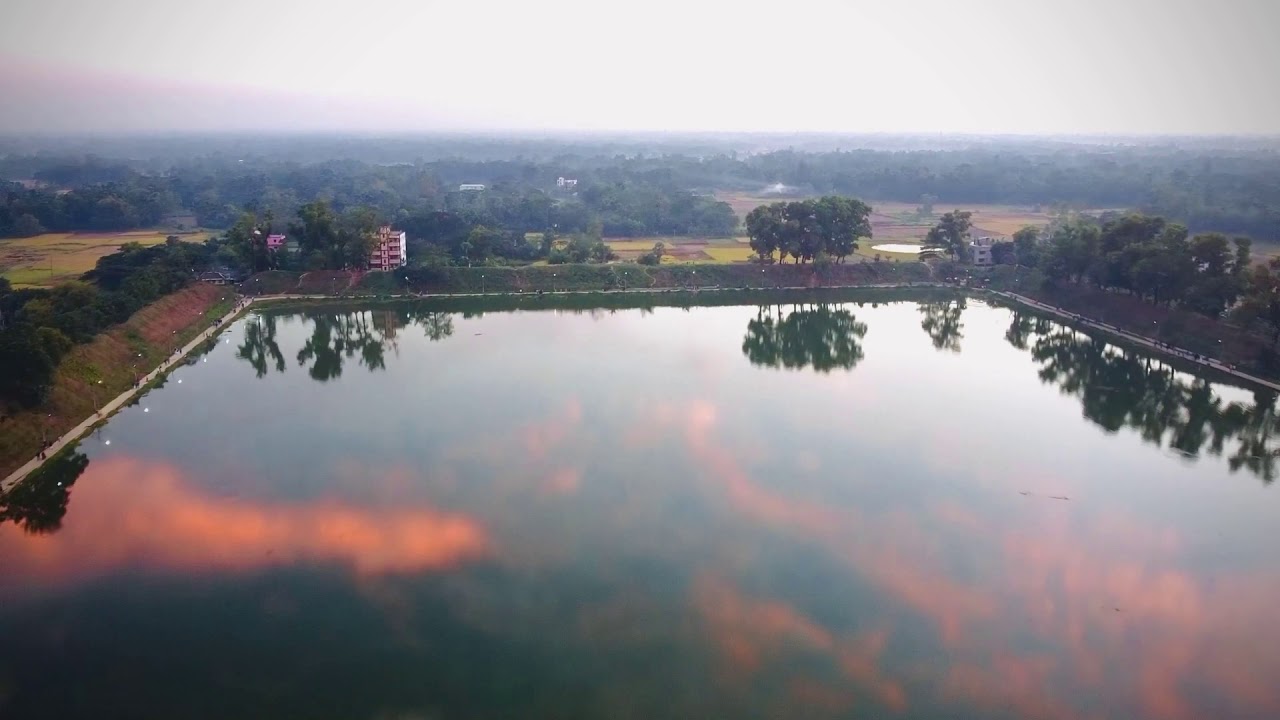 আকাশ থেকে ফেনী বিজয় সিংহ দীঘি ॥Drone shot || Feni bijoy Singh digi || #feni