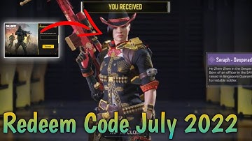 Codm Redeem Code 2022 | New Redeem Code Codm 2022 | Today Redeem Code Codm| Codm Codes 2022