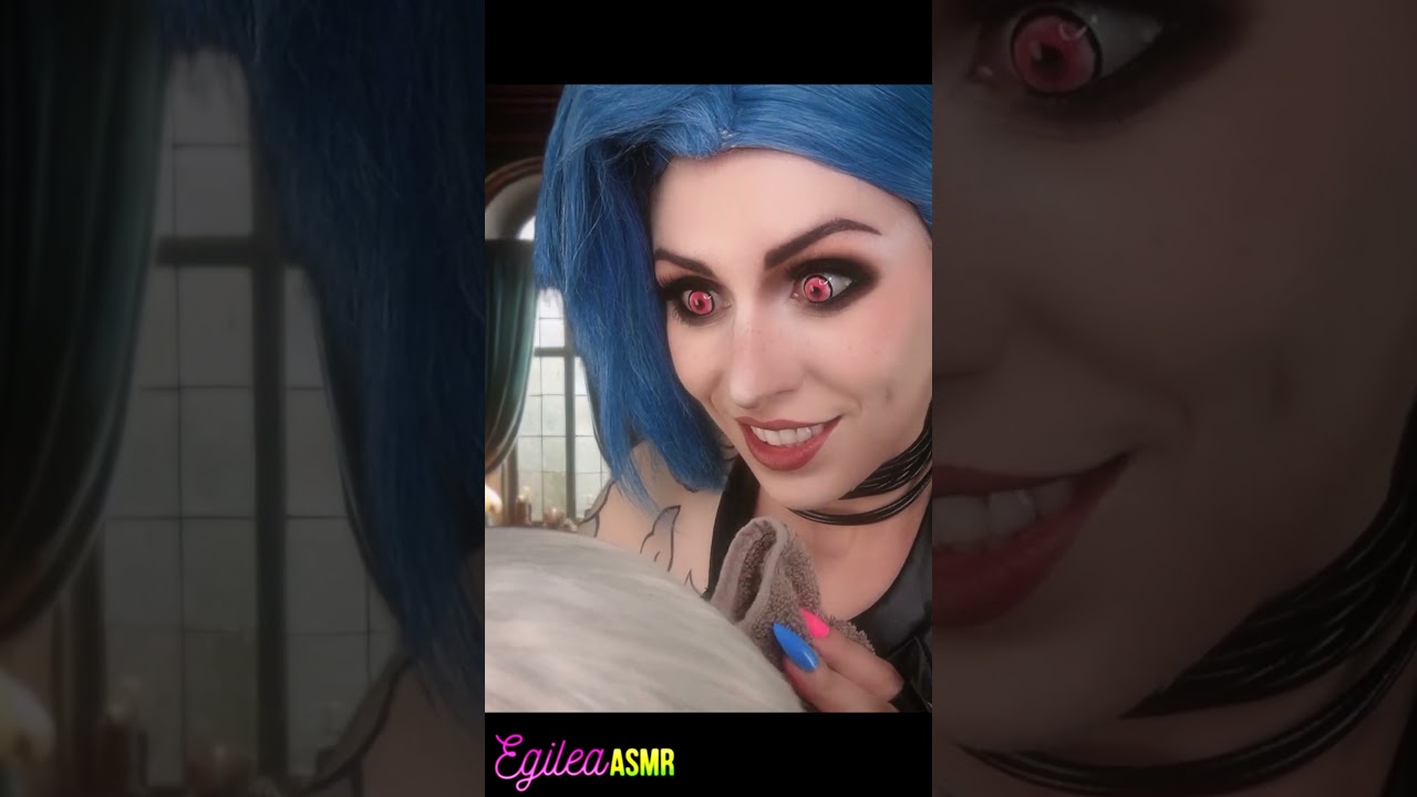 Jinx Dyes Your Hair Blue 💙 ASMR Arcane