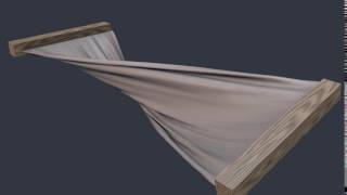 cloth simulation with collision detection test