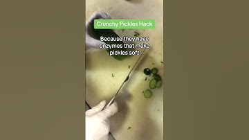 One simple trick for crunchier pickles #pickles #canning #cookingtips