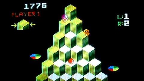 Q*bert Intellivision Gameplay
