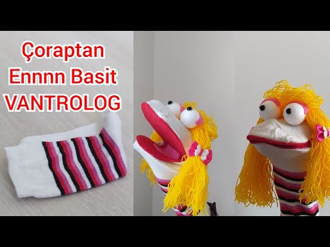 ÇORAPTAN ENNNN BASİT VANTROLOG YAPIMI ♻️ DIY İDEAS CREATİVE 🧦