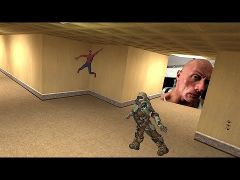 видео: BACKROOMS:RUN AWAY FROM THE ROCK(GMOD#2)