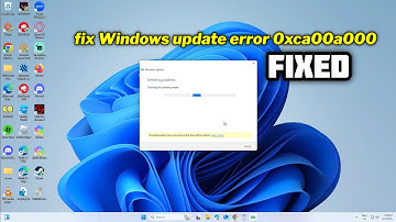 (FIXED) Windows update error 0xca00a000