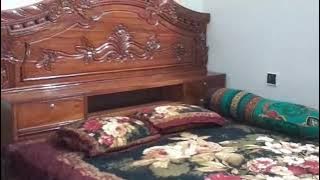 I bought a new design bed sheet to decorate our room.