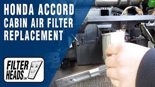 How to Replace Cabin Air Filter 1998 Honda Accord