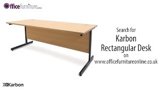 Karbon K1 Rectangular Office Desk Features