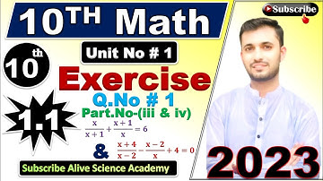Standard 🔥Pure Quadratic Form|10th class Math Exercise 1.1 Q-No1-(Partiii&iv )|Alive Science Academy