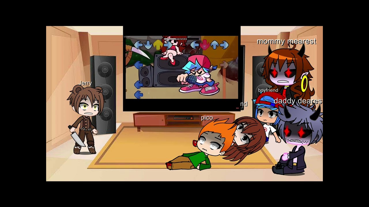 Fnf and jerry react to Tom and jerry basement show mod YouTube