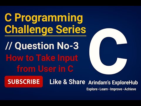 📝 How to Take User Input in C | Complete Beginner Guide