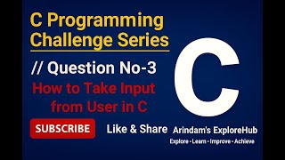 📝 How to Take User Input in C | Complete Beginner Guide