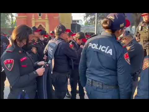 Desde temprana hora así se preparan las mujeres policías en CDMX para marchas por Día de la Mujer