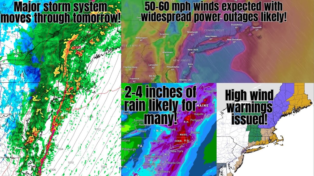 Major winter storm expected to slam the Northeast tomorrow with ...
