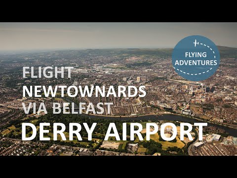 4K, ATC Flight from Newtownards to City of Derry Airport Londonderry Eglinton