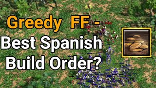 Information Greedy Capitalism FF With Spanish - New Meta AOE 3 Build Order Showcase News