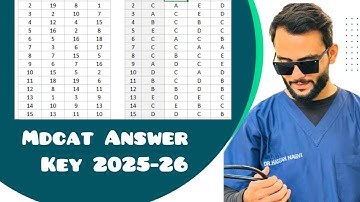 Pmdc mdcat key 2025-26/UHS mdcat answer key/mdcat was easy today