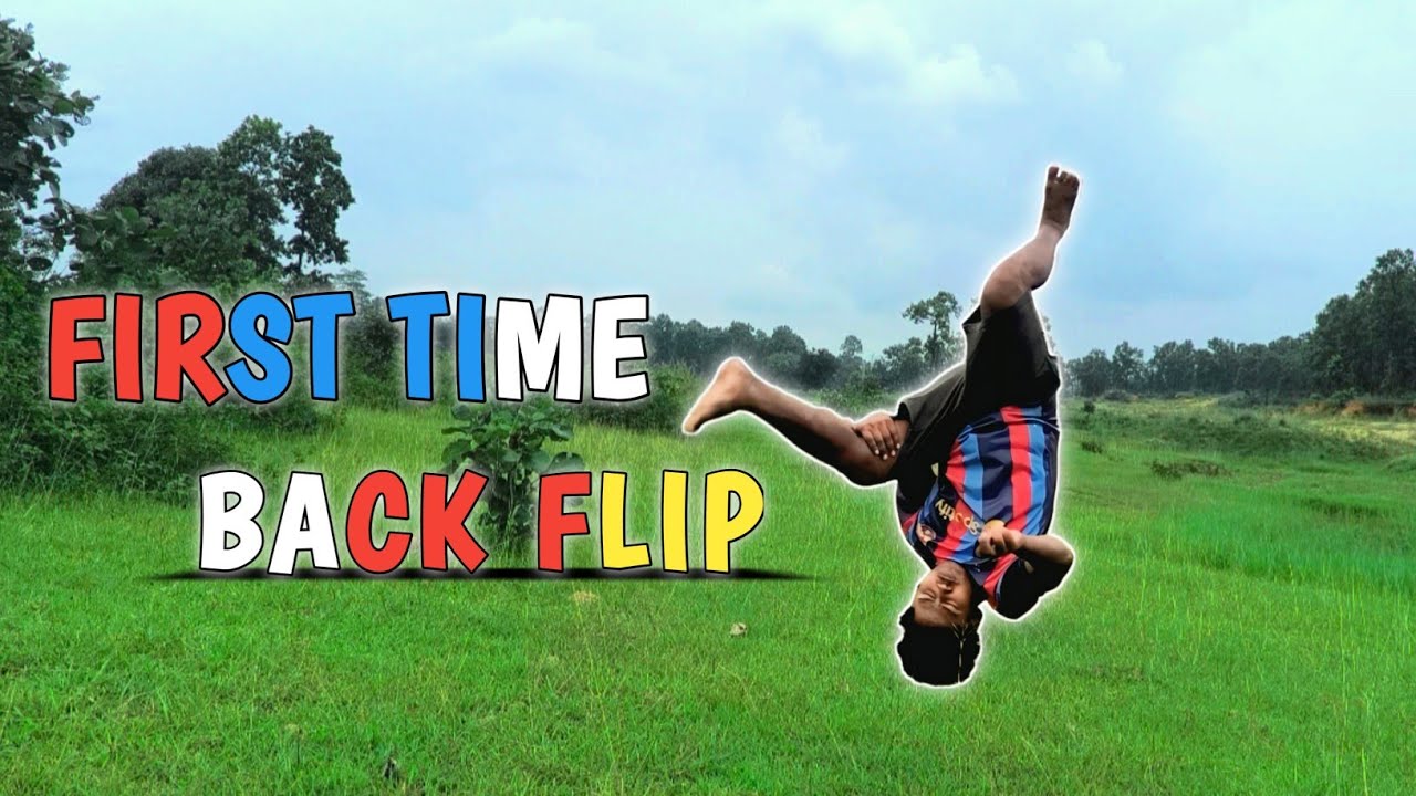 First Time Back Flip 😮😱