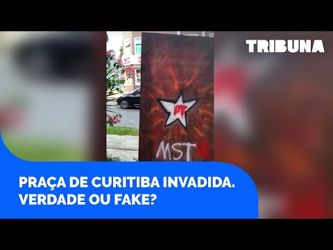 Praça de Curitiba é invadida por militantes do PT. Verdade ou fake?
