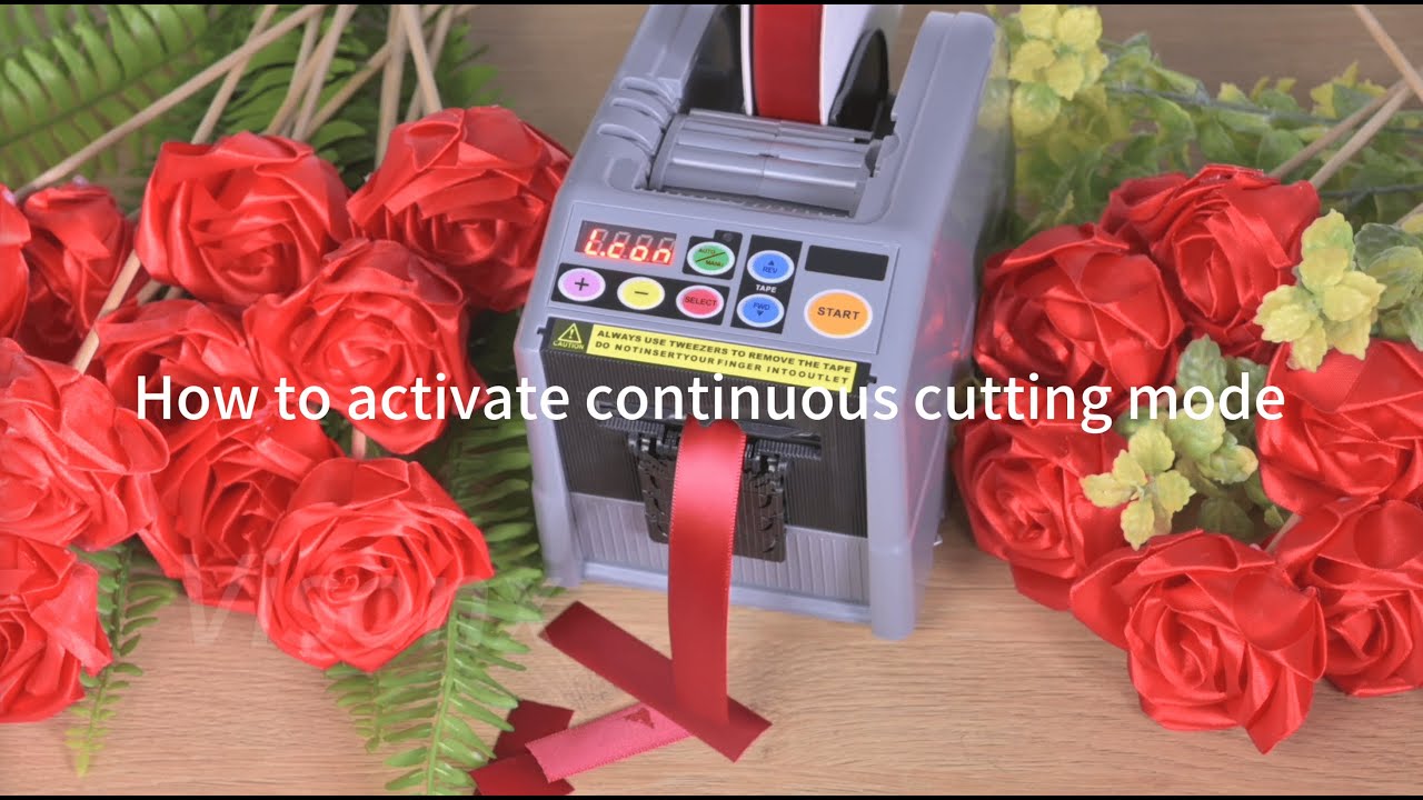 Ribbon Cutting Machine: How to activate continuous cutting mode