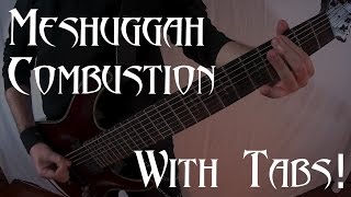 meshuggah - combustion - guitar cover (7 string) with tabs
