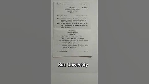 Business mathematics 1 bba sem 1 kuk University 2024#examandnoteskukuniversity#kukuniversity #notes