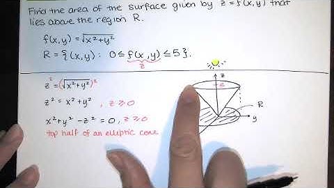 Problem 14.5.013 - Find the area of a surface over a given region. - Calc III HW Help