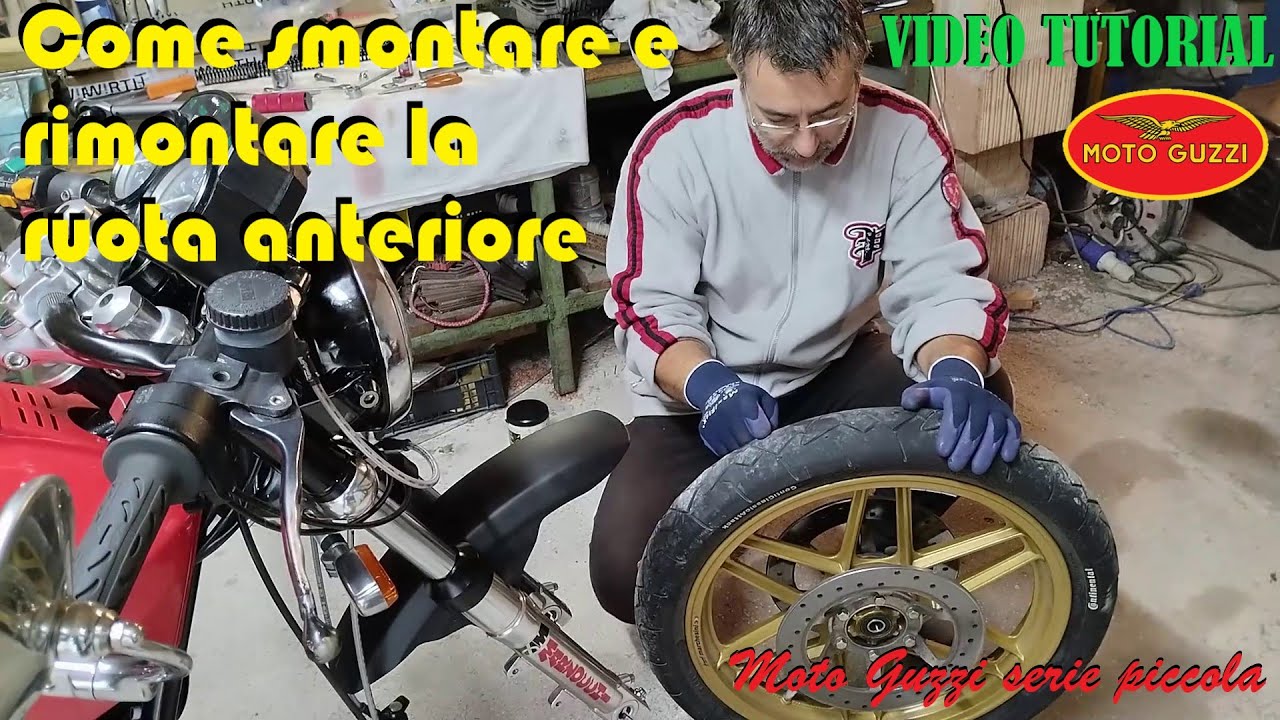 TUTORIAL Smontaggio E Montaggio Ruota Anteriore Moto Guzzi V35 V50 V65 tutorial-smontaggio-e-montaggio-ruota-anteriore-moto-guzzi-v35-v50-v65