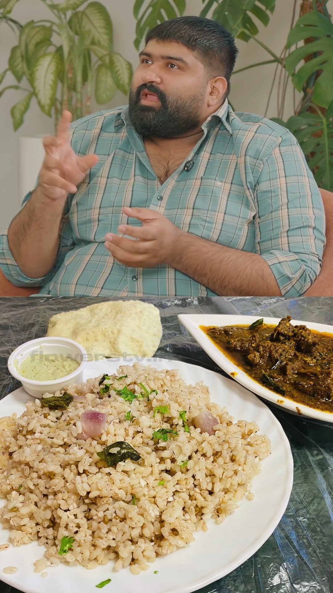തേങ്ങാചോറും മോര് കറിയും ബീഫും പപ്പടോം ?