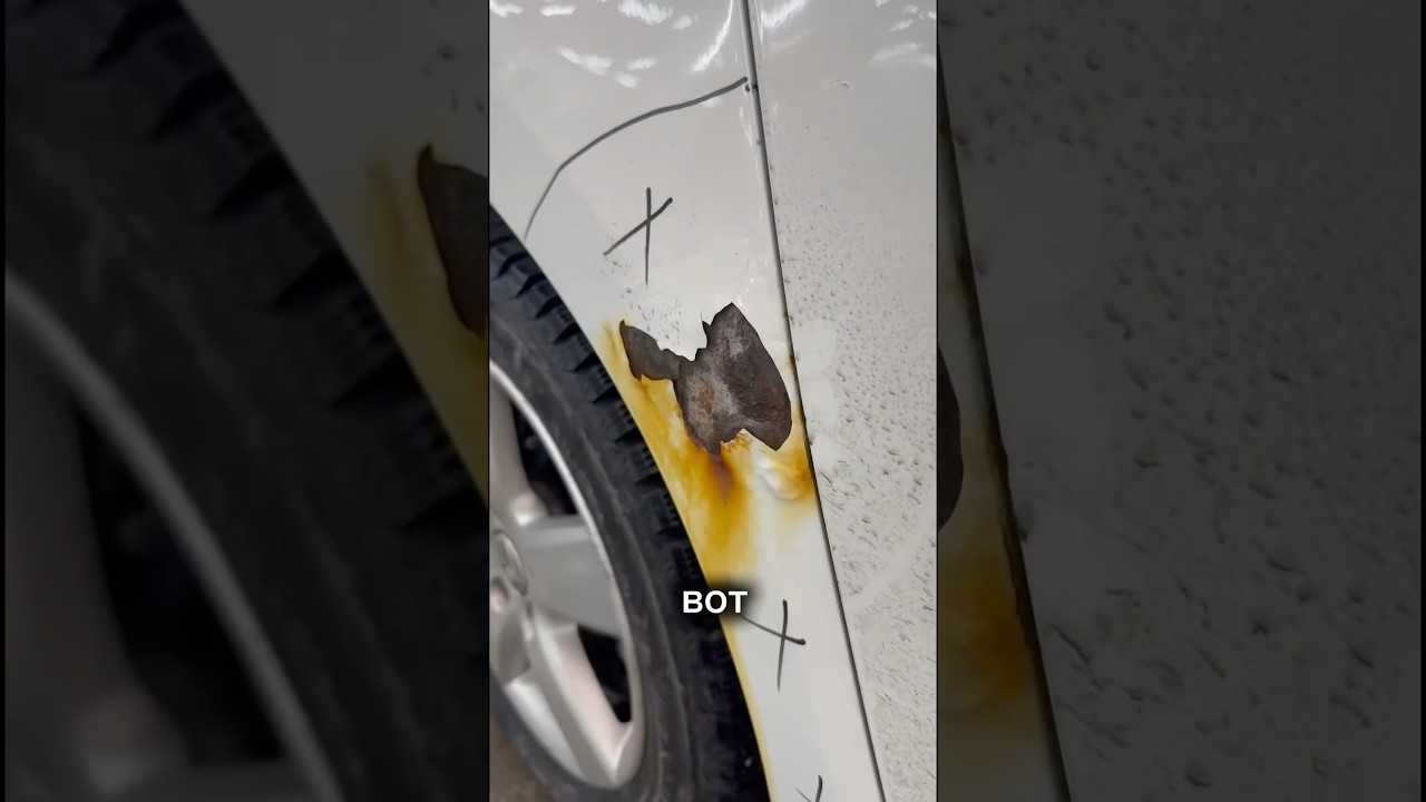 Заменили сгнивший металл локально! 