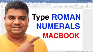 How To Type Roman Numerals On MAC [ MacBook Air /Pro ]