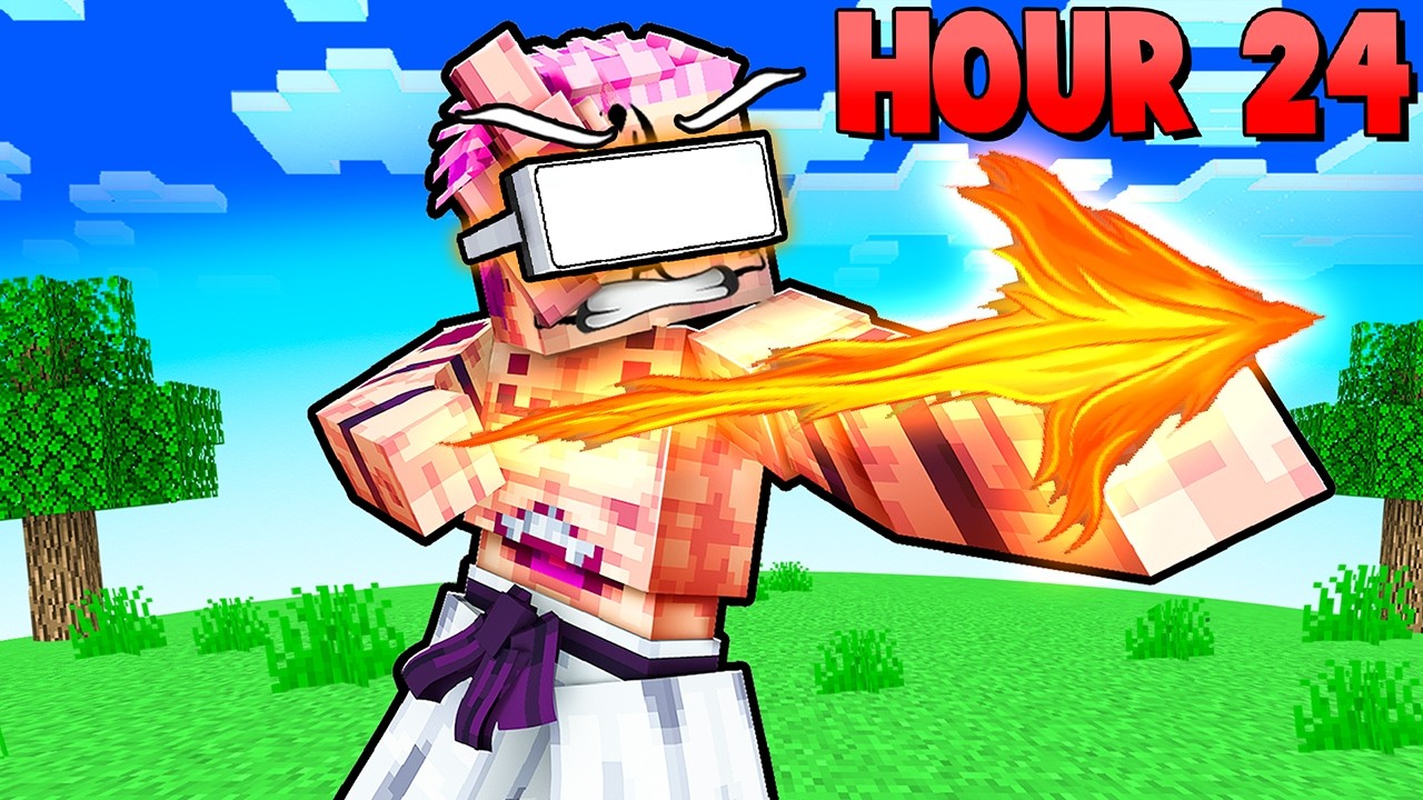 Я выжил 24 часа в дзюдзюцу кайсен VR Minecraft