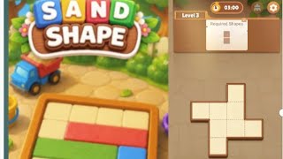 Sand Shape Level 3 Gameplay walkthrough solution 