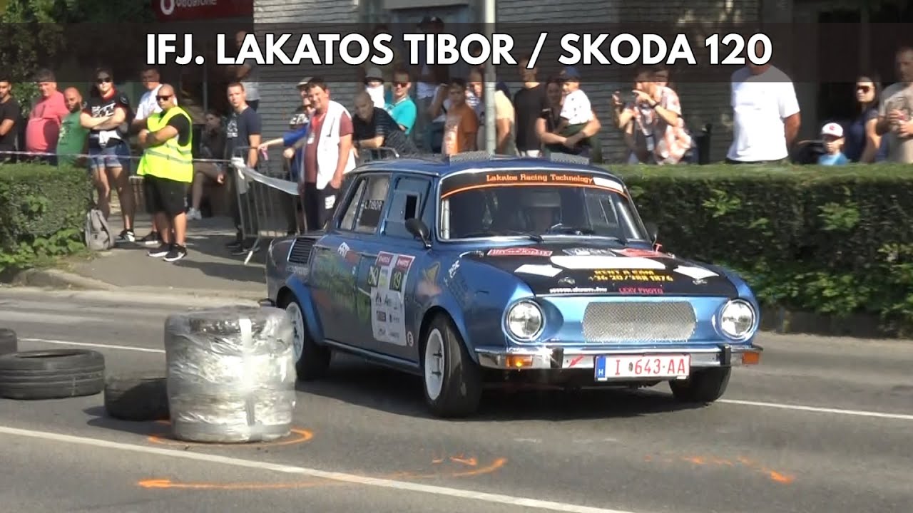 ifj  Lakatos Tibor / Skoda 120 / Bázis Bau Szlalom verseny Komló 2023. - TheLepoldMedia