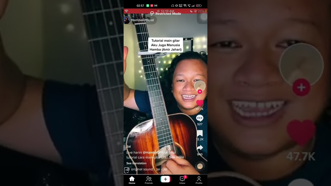 Amir jahari - Aku juga manusia (TIKTOK) tutorial