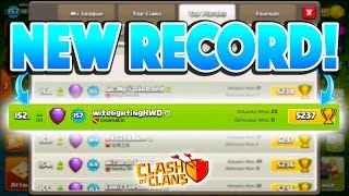 NEW RECORD SET! - Clash of Clans - HITTING LEGENDS + TOP 200 US!