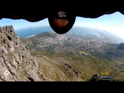 Jeb Corliss big Crash Table Mountain South Africa