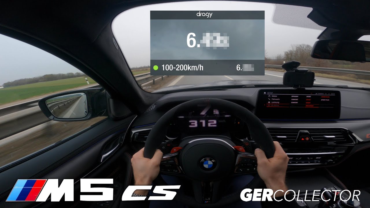 635HP BMW M5 CS | Faster than a Porsche 991 Turbo S 100-200kmh!! | *311KMH* POV Autobahn