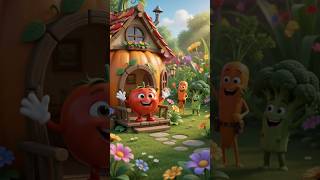 🍅 Tomato Builds His Dream House! 🏡🥕 | Vegetables Teamwork Story ❤️ #Shorts Guide