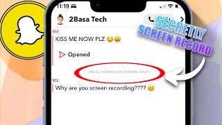 How to Screen Record a Chat on Snapchat Without Them Knowing (2024) screenshot 1