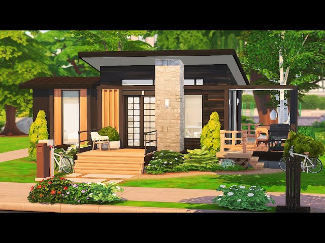COUPLE'S FIRST HOME (Japandi) 💗 | The Sims 4 Speed Build - YouTube