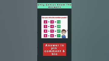 Only genius can solve this puzzle | #Genius #Math #Puzzle | math #riddles #game