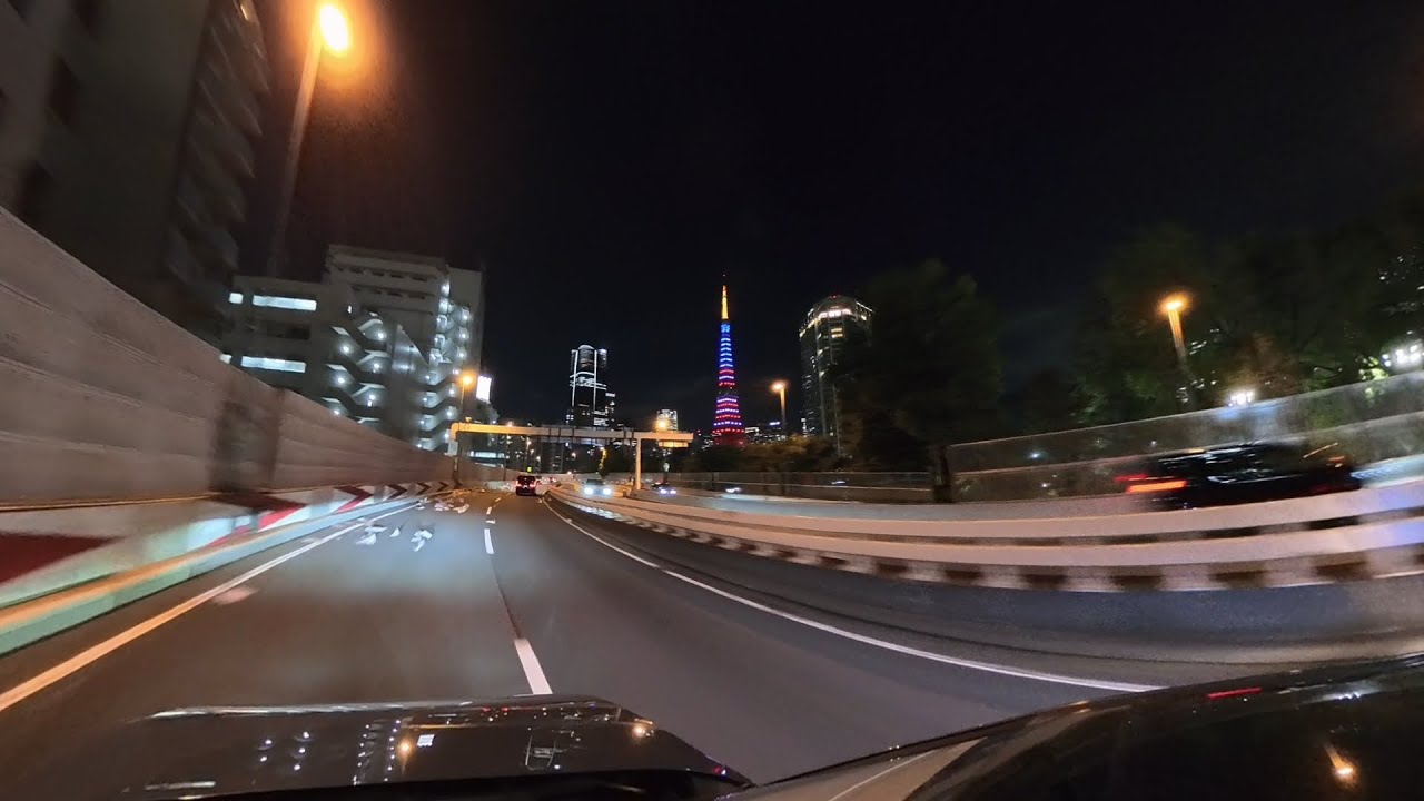 【8K 360°】【Original】Tokyo Night Drive｜Shuto C1 Outer Loop Immersive Cruise